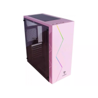 Gabinete T-Dagger P03P, Lateral em Acrílico, Mid Tower Pink